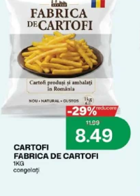 CARTOFI FABRICA DE CARTOFI 1KG congelați