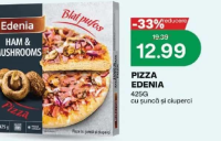 PIZZA EDENIA 425G cu șuncă și ciuperci