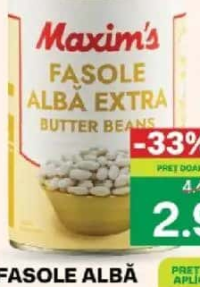 Maxim's Fasole albă extra 400g