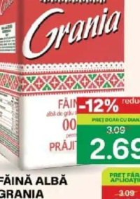Grania Făină albă tip 000 prăjituri 1kg
