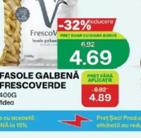 FASOLE GALBENĂ FRESCOVERDE 400G fidea
