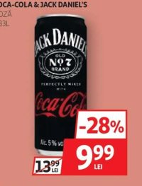 Coca-Cola & Jack Daniel's Doză 0.33L
