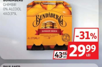 Bundaberg Ghimbir 0% Alcool 4x0.375L