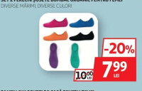 SET 2 PERECHI ȘOSETE BUMBAC ORGANIC PENTRU FEMEI DIVERSE MĂRIMI, DIVERSE CULORI