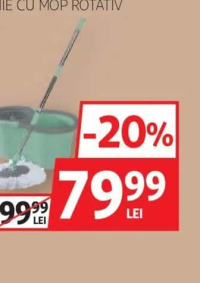 Actuel Set curățenie cu mop rotativ și rezervă