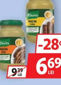 Knorr Muștar Clasic/ Dulce/ Hrean 270g