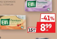 Elfi Hârtie Igienică Diverse Sortimente 8 role, 3 straturi