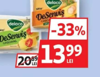 Delaco Cașcaval Desenviș Afumat/Neafumat 350G