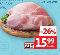 Auchan Pulpă de porc fără os vrac