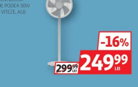 Qilive Q.6933 Ventilator de podea 50W 3 viteze, Alb