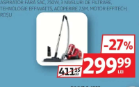 Rowenta Swift Power Cyclonic RO2913EA Aspirator fără sac, 750W, 3 niveluri de filtrare, Tehnologie E