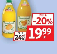Andros Suc Portocale/Clementine 1L