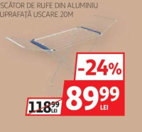 Actuel Uscător de rufe din aluminiu suprafață uscare 20m