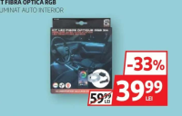 KIT FIBRĂ OPTICĂ RGB ILUMINAT AUTO INTERIOR