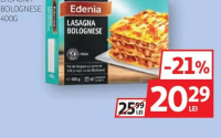 EDENIA LASAGNA BOLOGNESE 400G