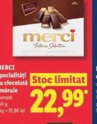 MERCI Specialități cu ciocolată amăruie asortată 250 g