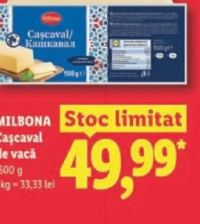 MILBONA Cașcaval de vacă 1500 g