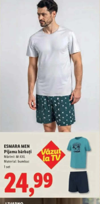 ESMARA MEN Pijama bărbați 1 set