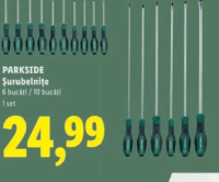 PARKSIDE Șurubelnițe 6 bucăți / 10 bucăți