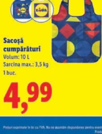 LIDL Sacoșă cumpărături 10 L