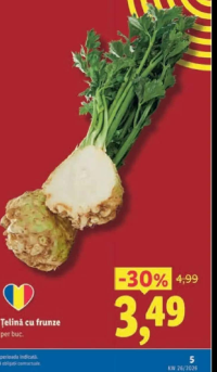 Țelină cu frunze per buc.