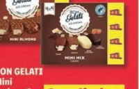 BON GELATI Mini înghețată pe băț mix / migdale și ciocolată 16 x 50 ml