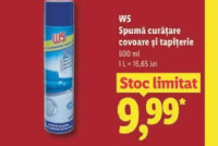 W5 Spumă curățare covoare și tapițerie 600 ml