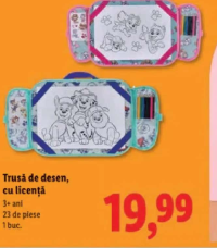 Trusă de desen cu licență 23 de piese