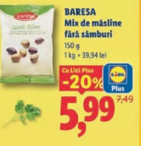 Baresa Mix de măsline fără sâmburi 150 g