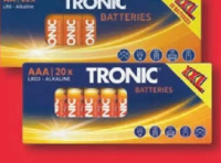 TRONIC Baterii alcaline AA / AAA 20 buc.