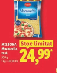 MILBONA Mozzarella rasă 500 g