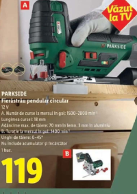 PARKSIDE Fierăstrău pendular circular 12 V