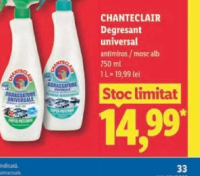 CHANTECLAIR Degresant universal antimiros / mosc alb 750 ml
