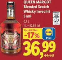 QUEEN MARGOT Blended Scotch Whisky învechit 3 ani 0,7 L