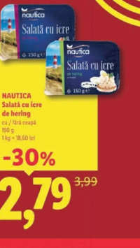 Nautica Salată cu icre de hering cu / fără ceapă 150 g