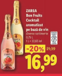 ZAREA Bon Fruits Cocktail aromatizat pe bază de vin 0,75 L