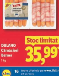 DULANO Cârnăciori Berner 1kg