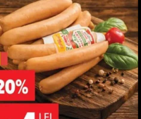 Caroli Crenvurști cu piept de pui per 100 g