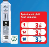 Aqua Carpatica Apă minerală plată 2L