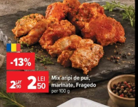 Fragedo Mix aripi de pui marinate per 100g