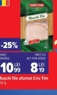 Cris-Tim Mușchi file afumat 100g