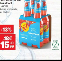 Bere Ursus Cooler fără alcool diverse sortimente 4 x 0.33 L
