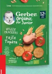 Gerber Organic for Junior Craker roșii/morcovi 100 g