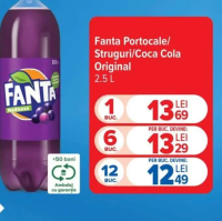 Coca-Cola / Fanta Băutură răcoritoare 2.5L