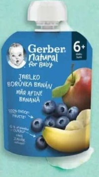 Gerber Natural for Baby Piure bebeluși 80/90 g