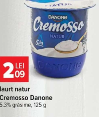 Danone Cremosso Iaurt natur 5.3% grăsime 125 g
