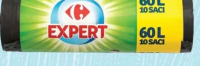 Carrefour Expert Saci menajeri negri 60 L, 10 bucăți/rolă