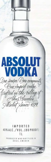 Absolut Vodka Blue 1 L