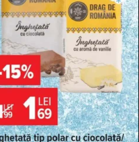 Carrefour Extra Înghețată pe băț cu vanilie și glazură de ciocolată albă 8 x 110 ml