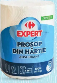 Carrefour Expert Prosop monorolă din hârtie 60 m, 3 straturi, 261 foi